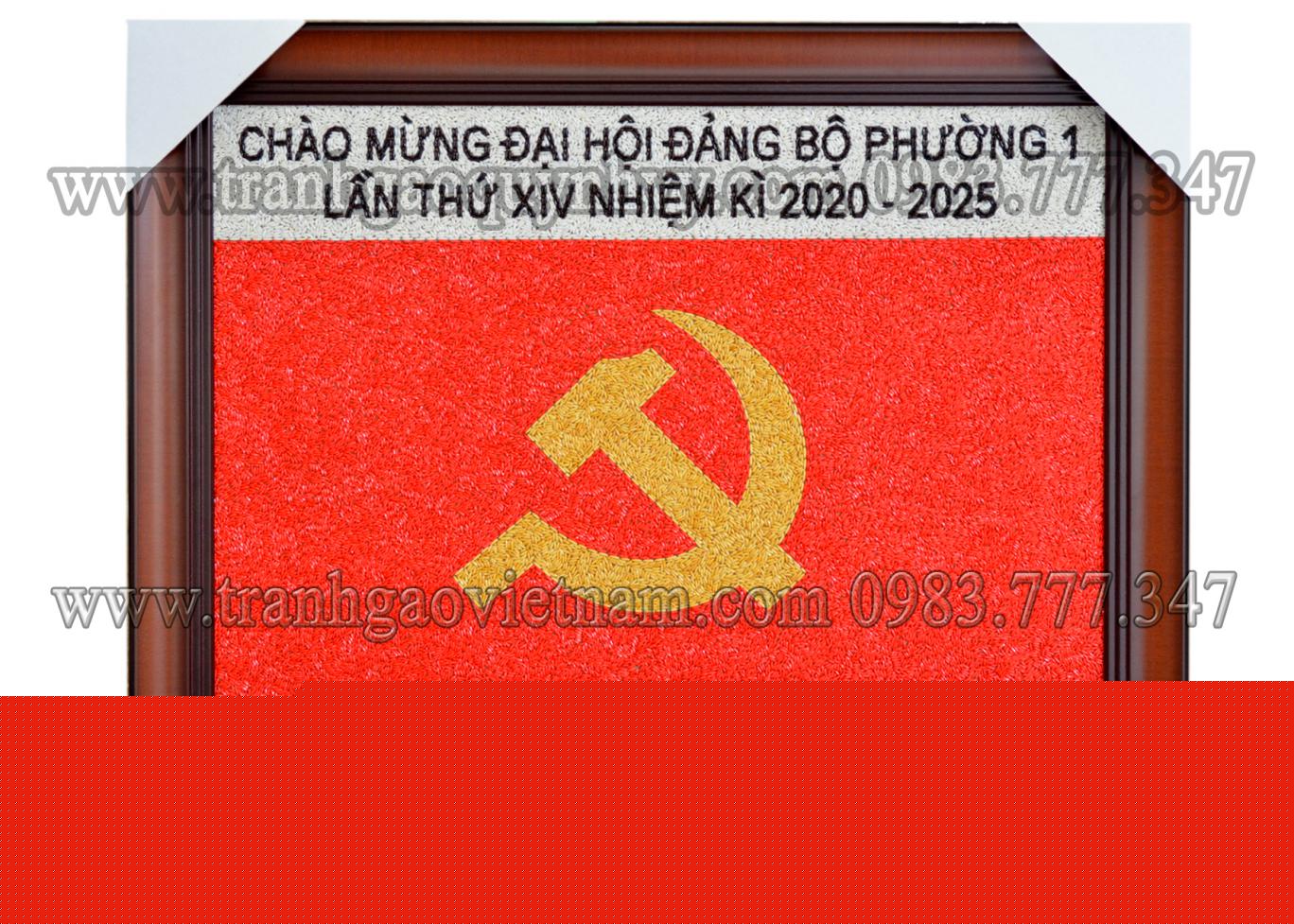 Tranh Gạo Cờ Đảng
