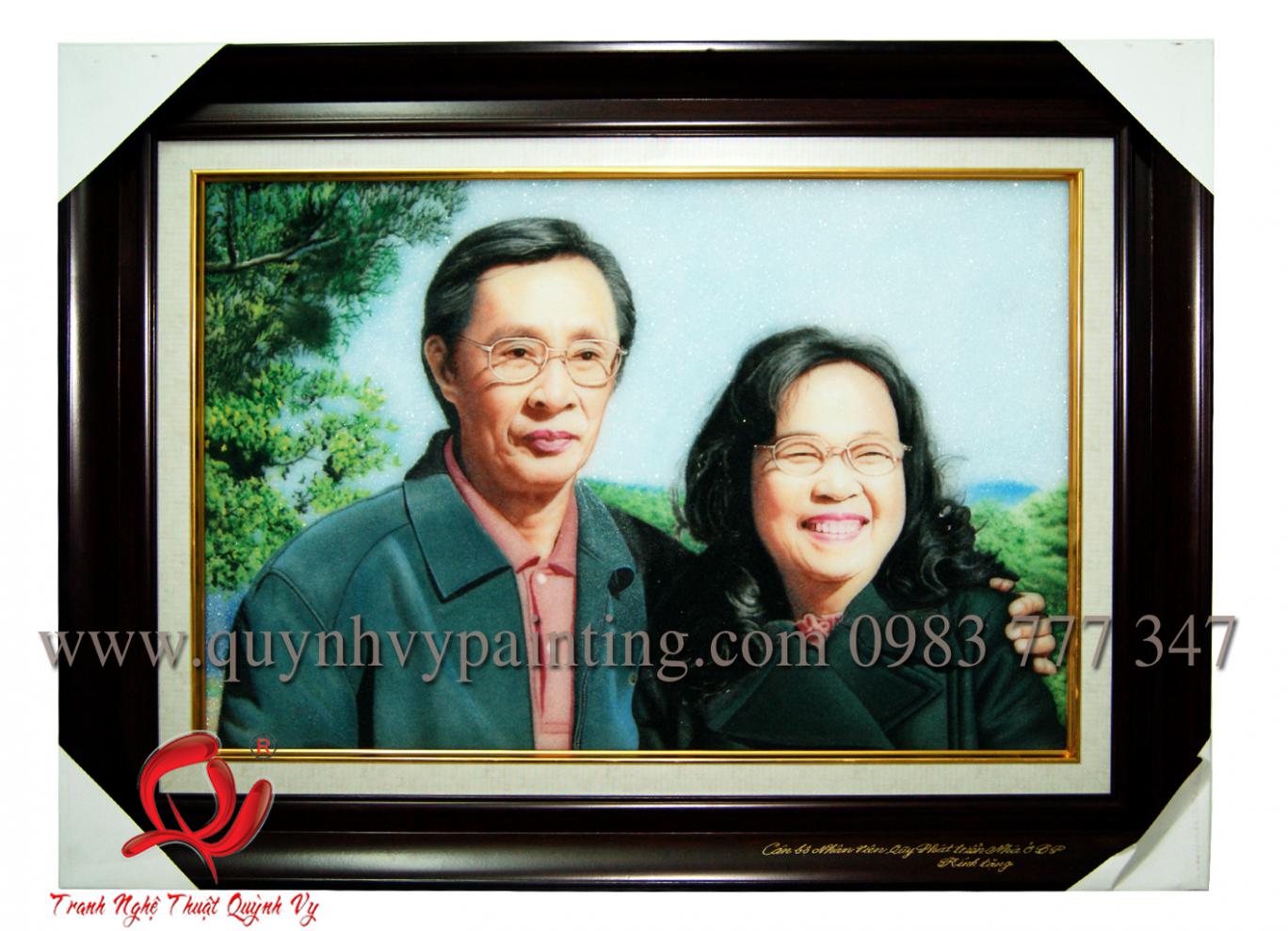 Đá Quý Chân Dung 2 người
