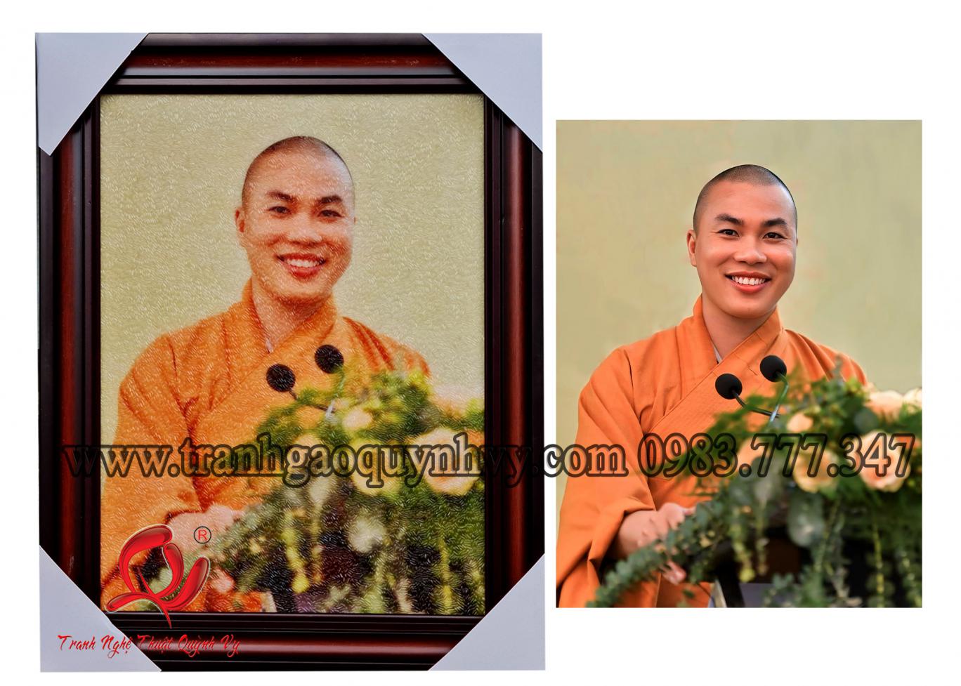 Chân Dung Sư Thầy 30 x 40
