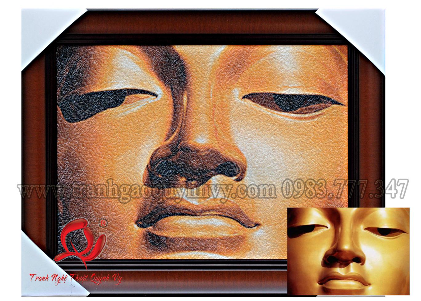 Tranh Gạo Màu Phật Giáo  30 x 40
