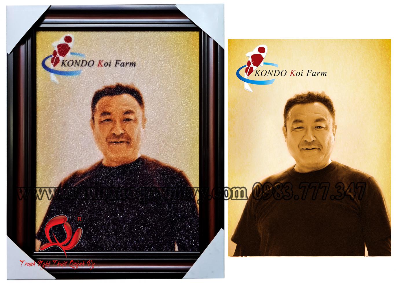 Chân Dung 1 người - Logo KOI Kondo - 30 x 40
