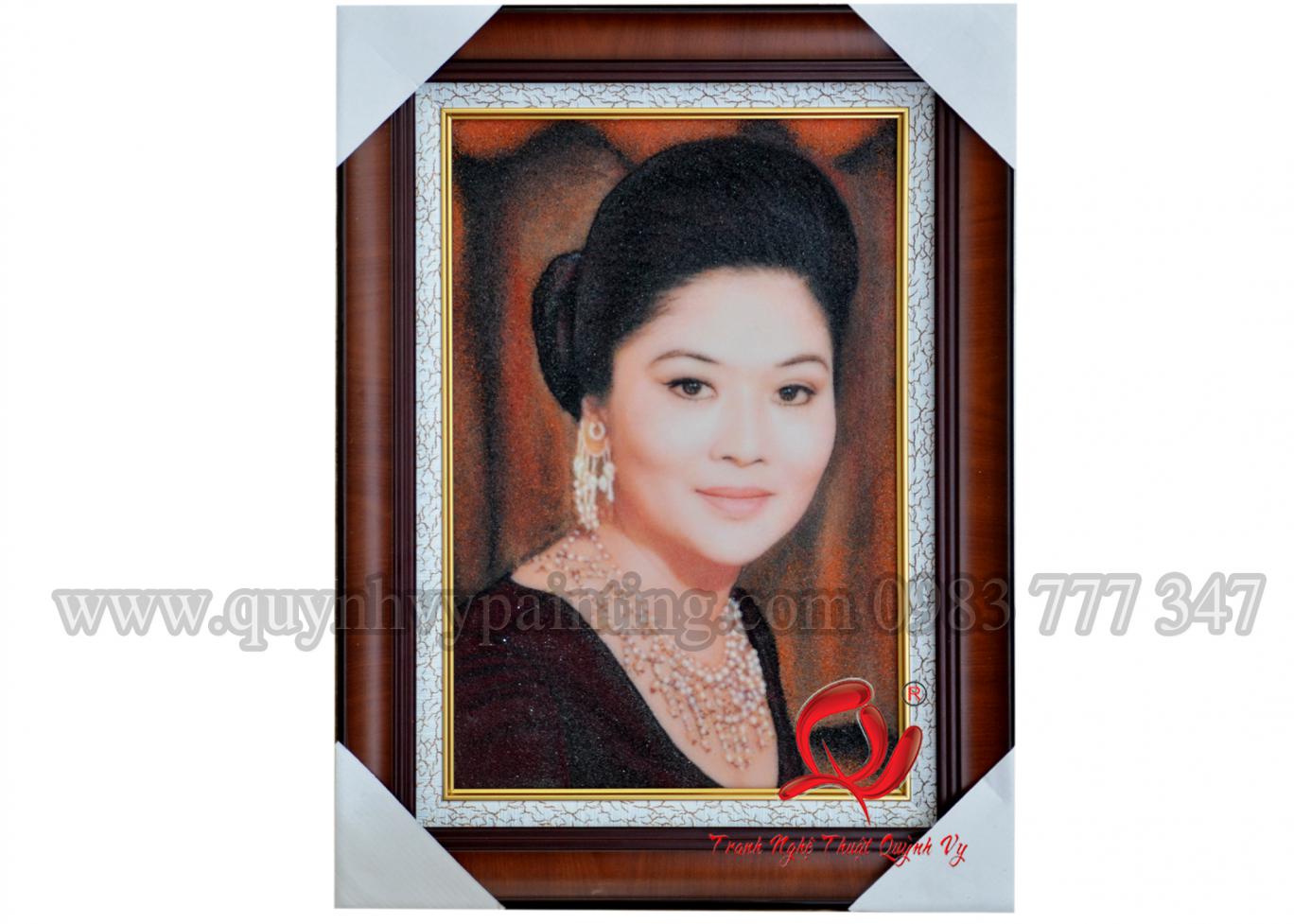Đá Quý Chân Dung 1 người 40 x 60
