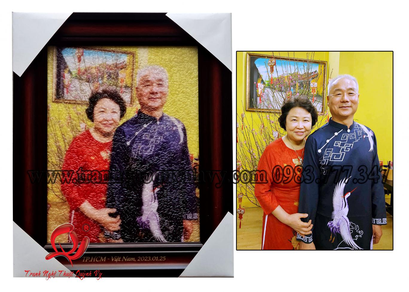 Chân Dung 2 người 22 x 28
