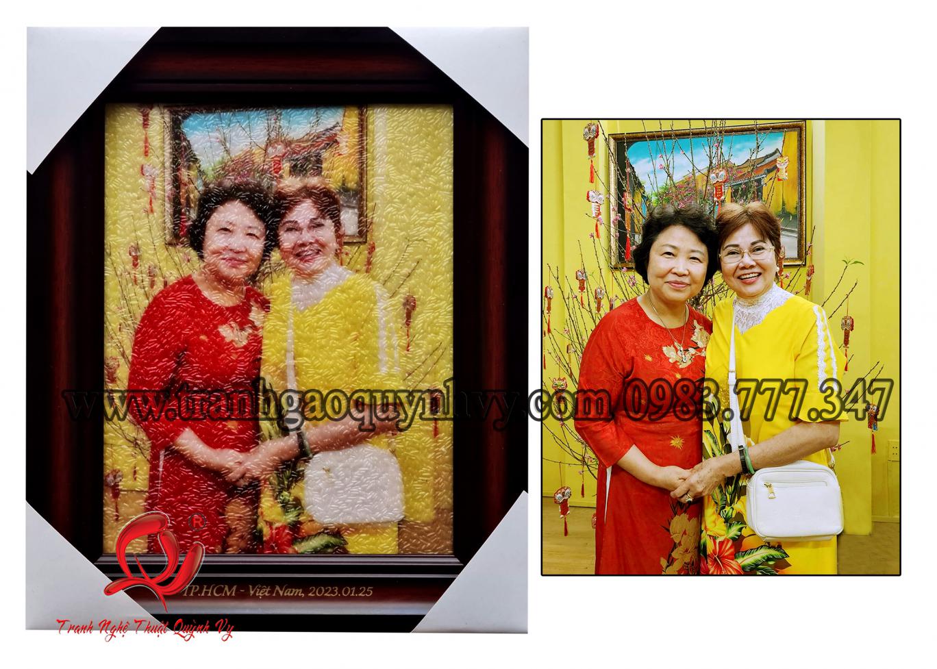 Chân Dung 2 người 22 x 28

