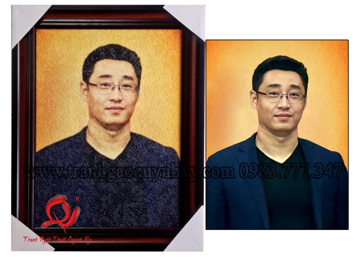 Chân Dung Doanh Nhân Hàn Quốc 30 x 40
