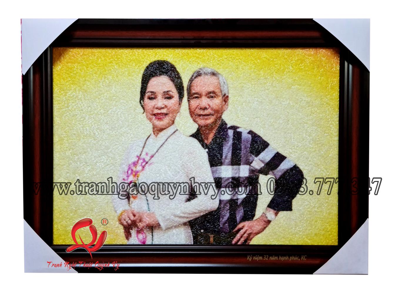 Chân Dung 2 người 35 x 50
