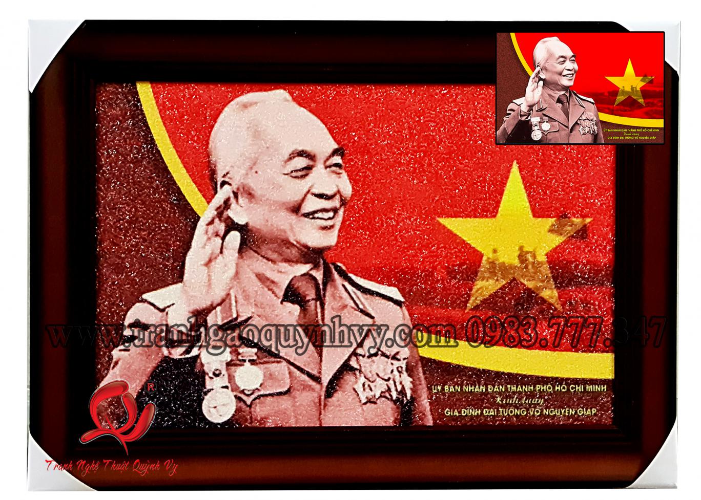 Chân Dung Tướng Võ Nguyên Giáp 40 x 60
