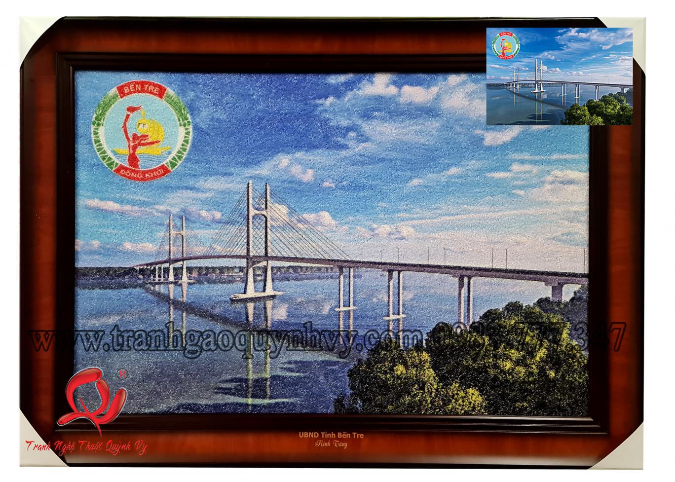 Cầu Rạch Miễu Bến Tre - 50 x 75 
