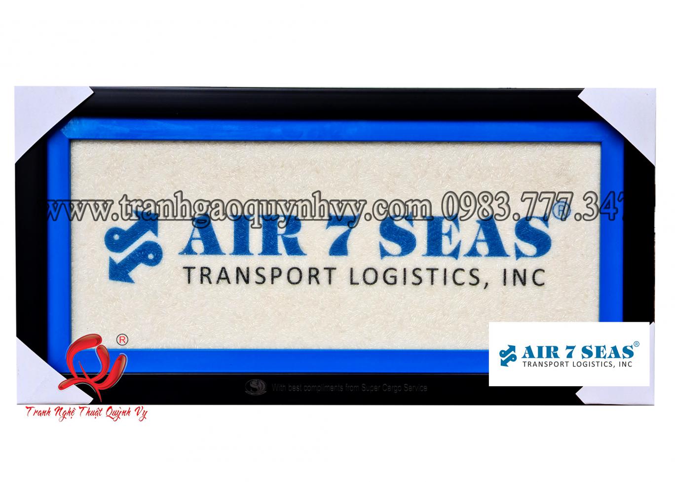 Tranh Gạo Logo - 20 x 50
