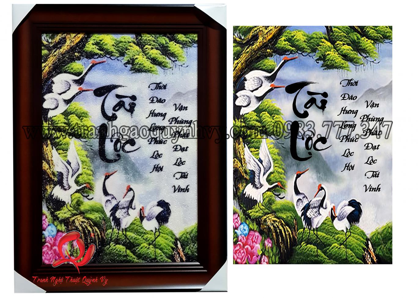 Tài - Lộc - Màu -  40 x 60
