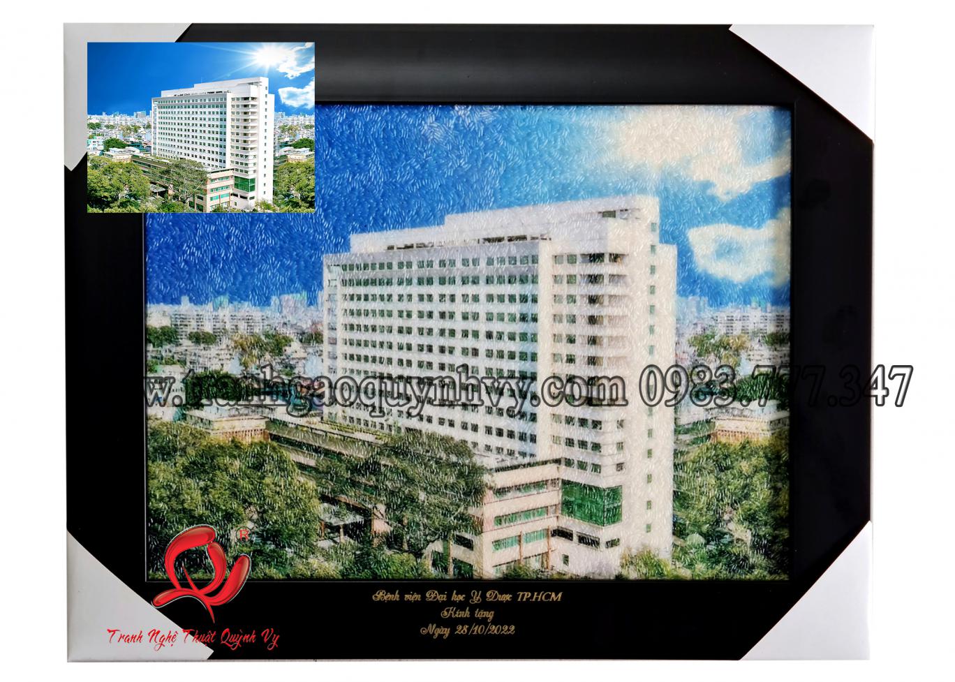 Tranh Bệnh Viện ĐH Y Dược - 30 x 40
