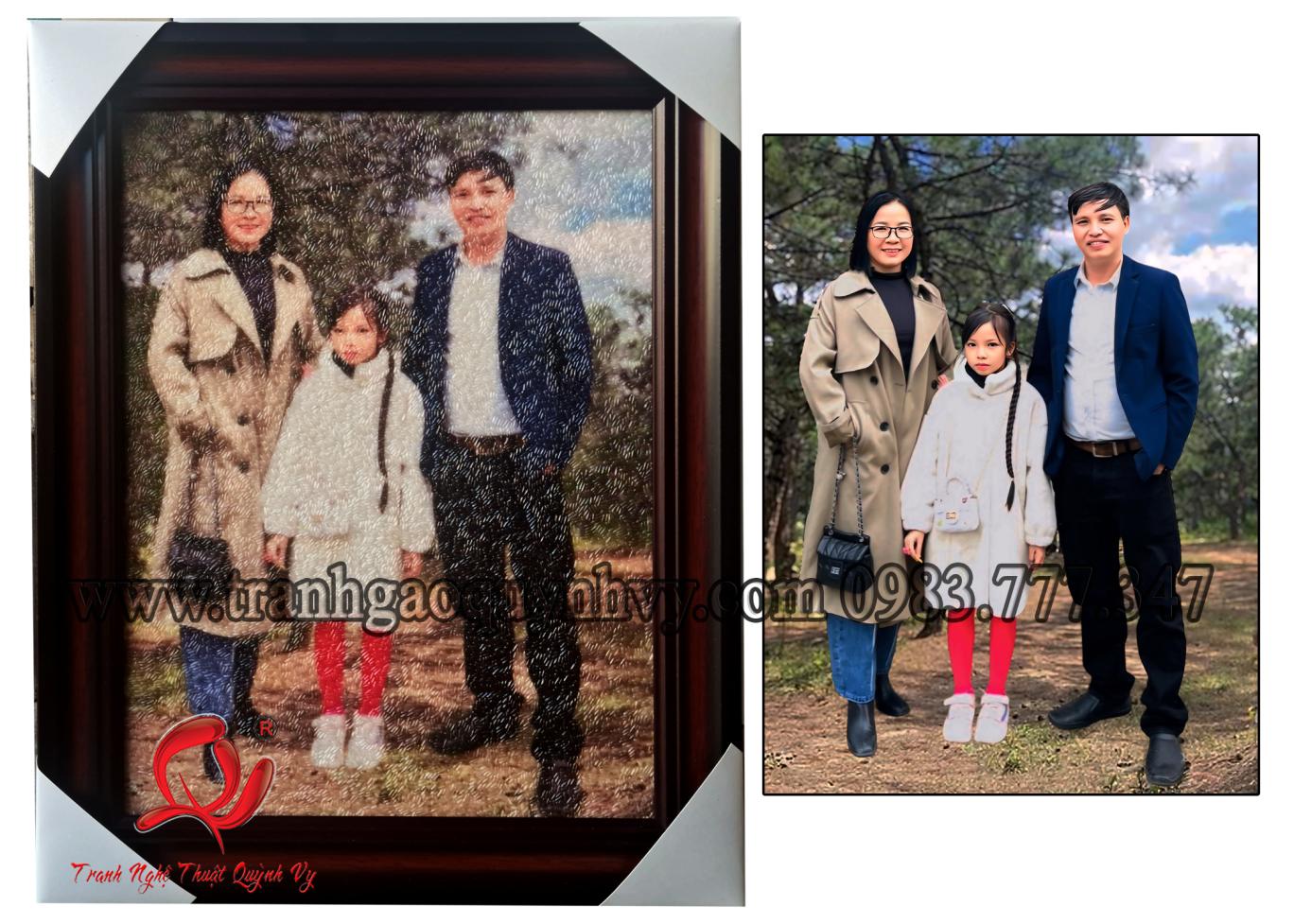 Chân Dung 3 người 30 x 40
