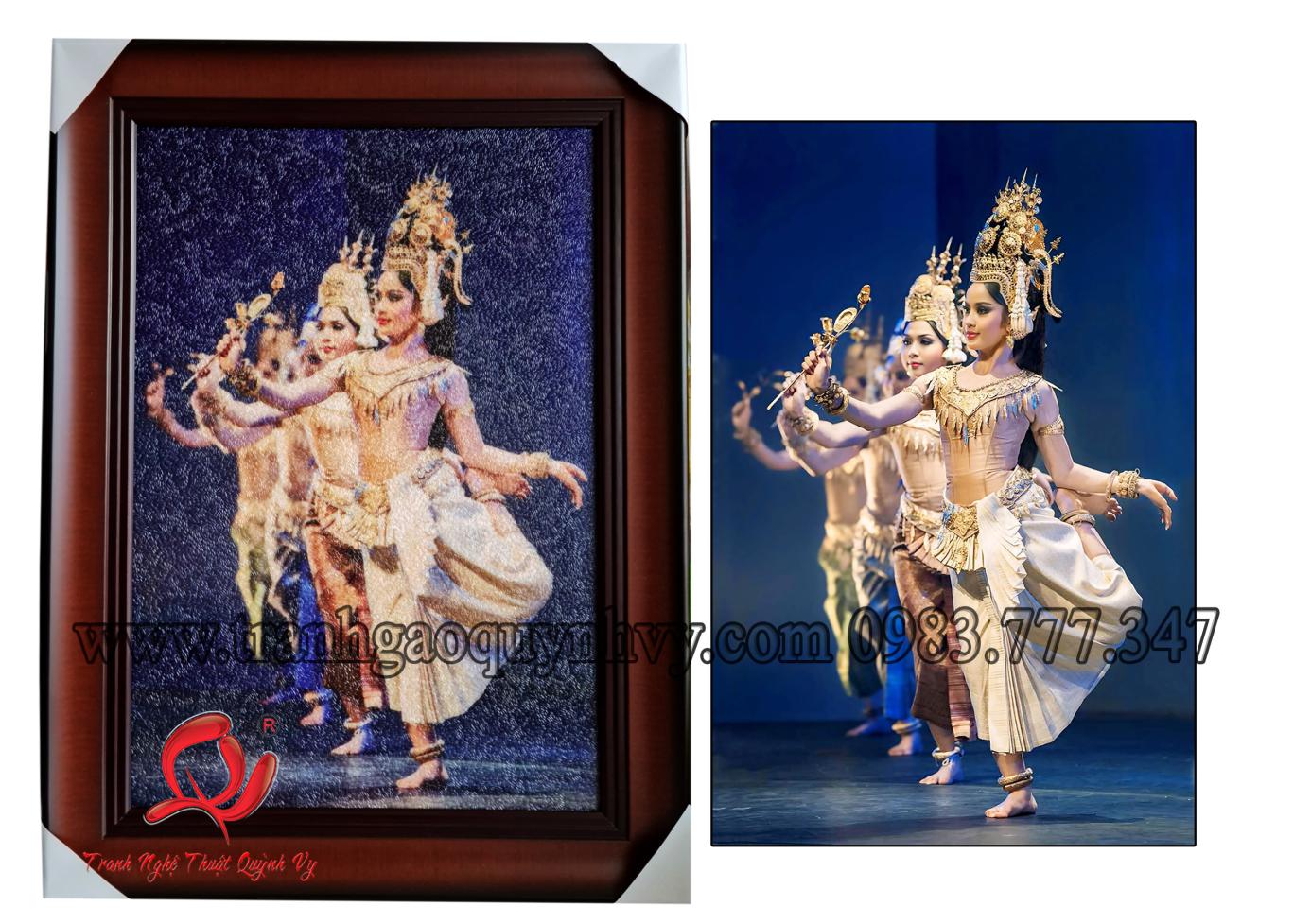 Chân Dung Vũ Nữ Apsara 40 x 60
