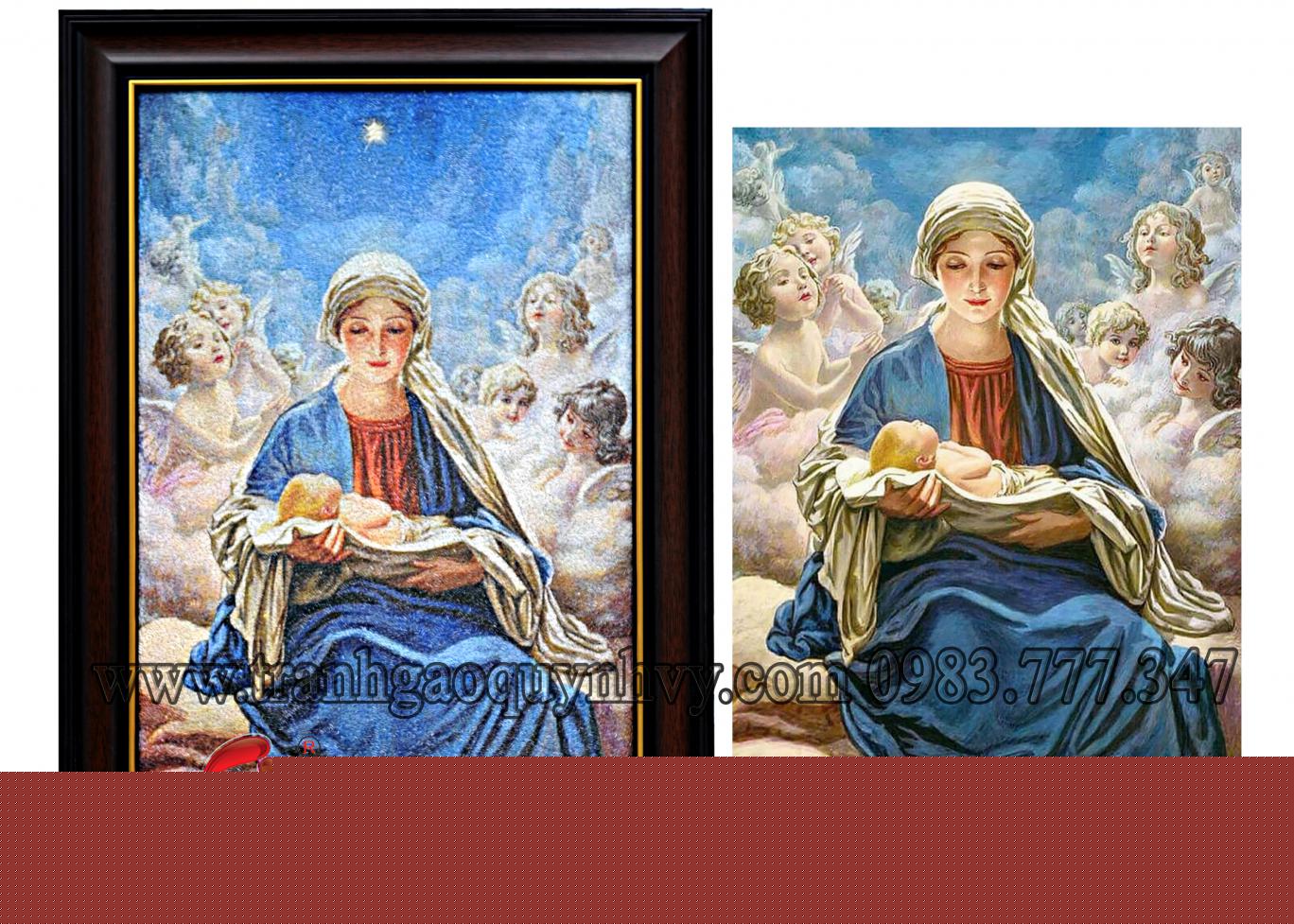 Mẹ Maria và Chúa Hài Đồng 40 x 60
