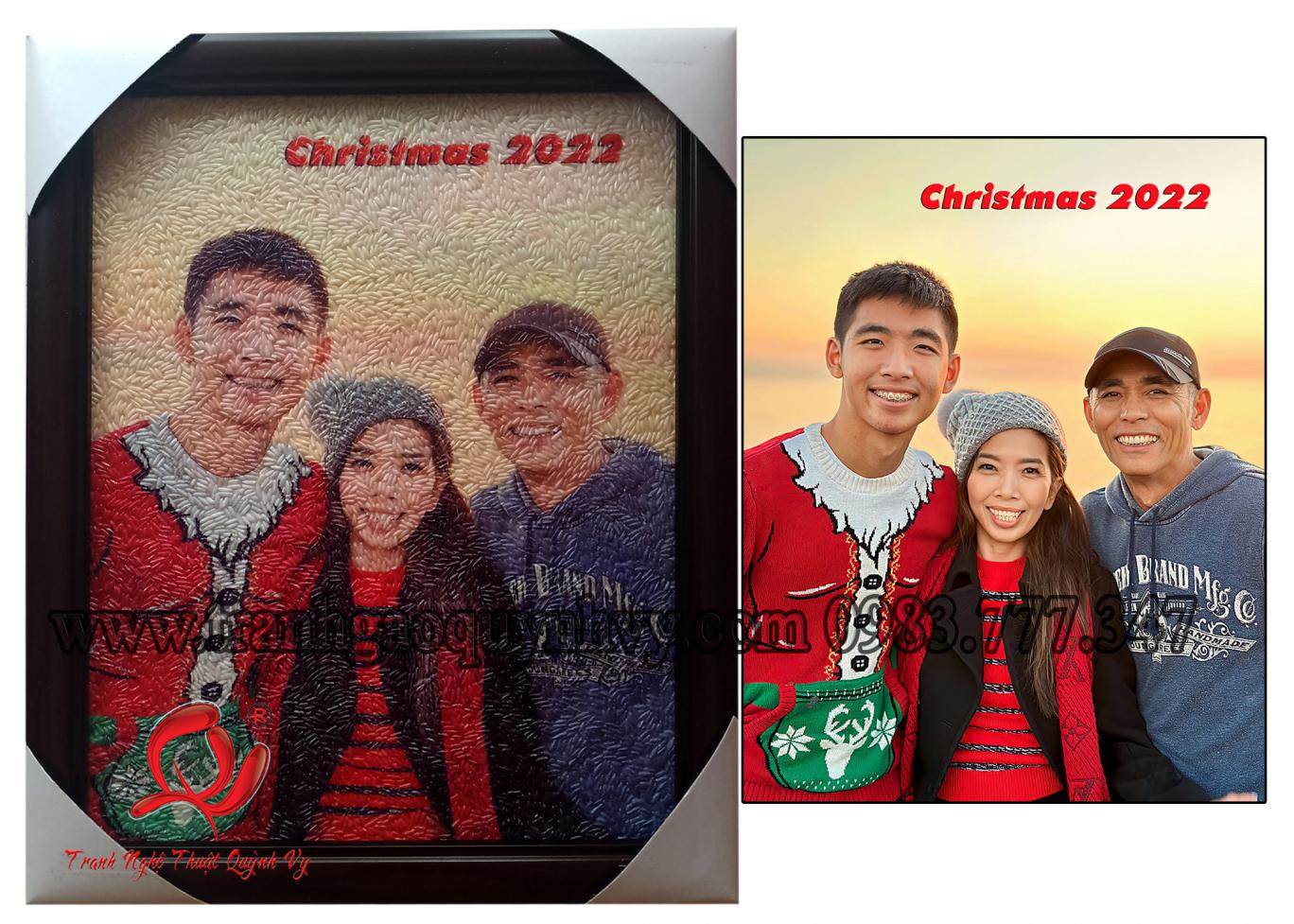 Gia Đình 3 người 22 x 28
