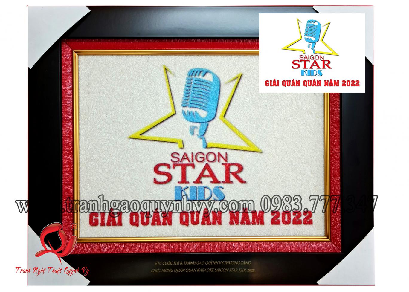 Tranh Logo Saigon Star Kids 2022 - 30 x 40