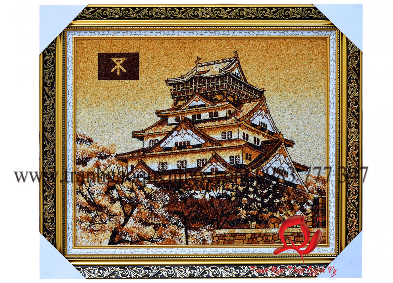 Tranh Gạo Hàng Đặt Lâu Đài Osaka Nhật Bản 2017
