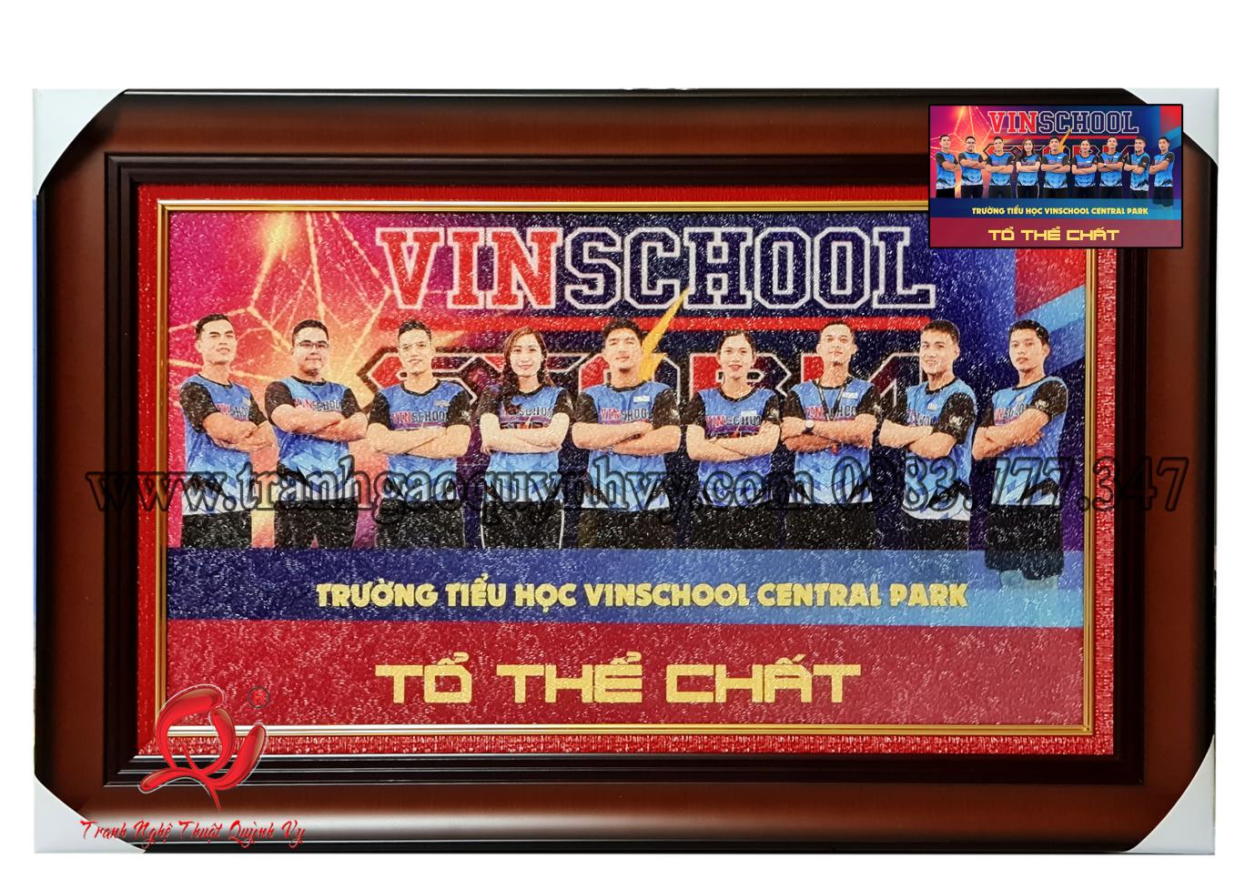 Chân Dung Tập Thể Giáo Viên Trường Vínschool  40 x 70
