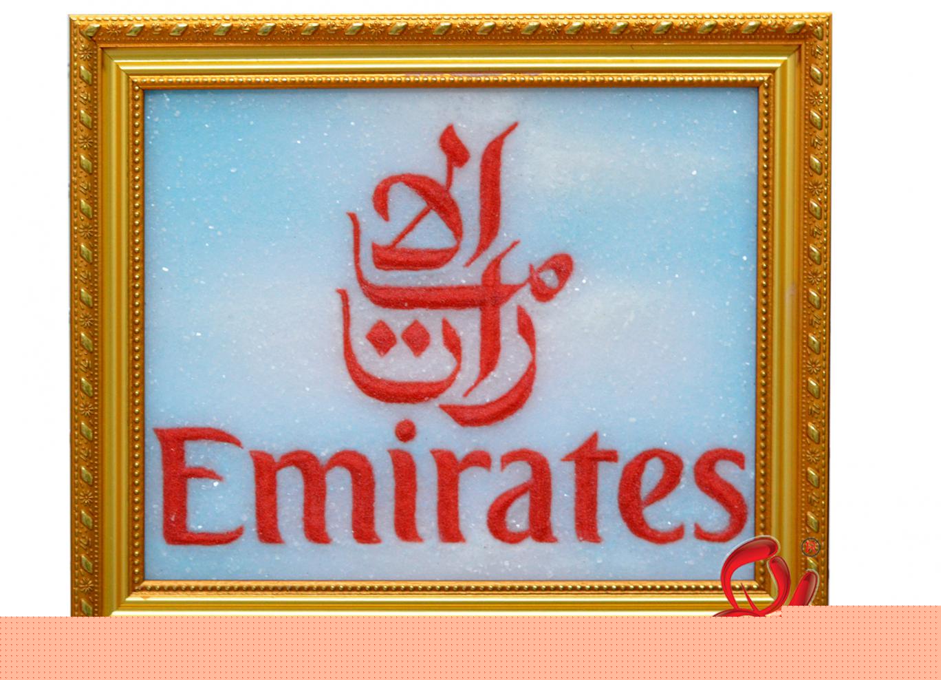 Tranh Đá Quý Logo Emirates Dubai
