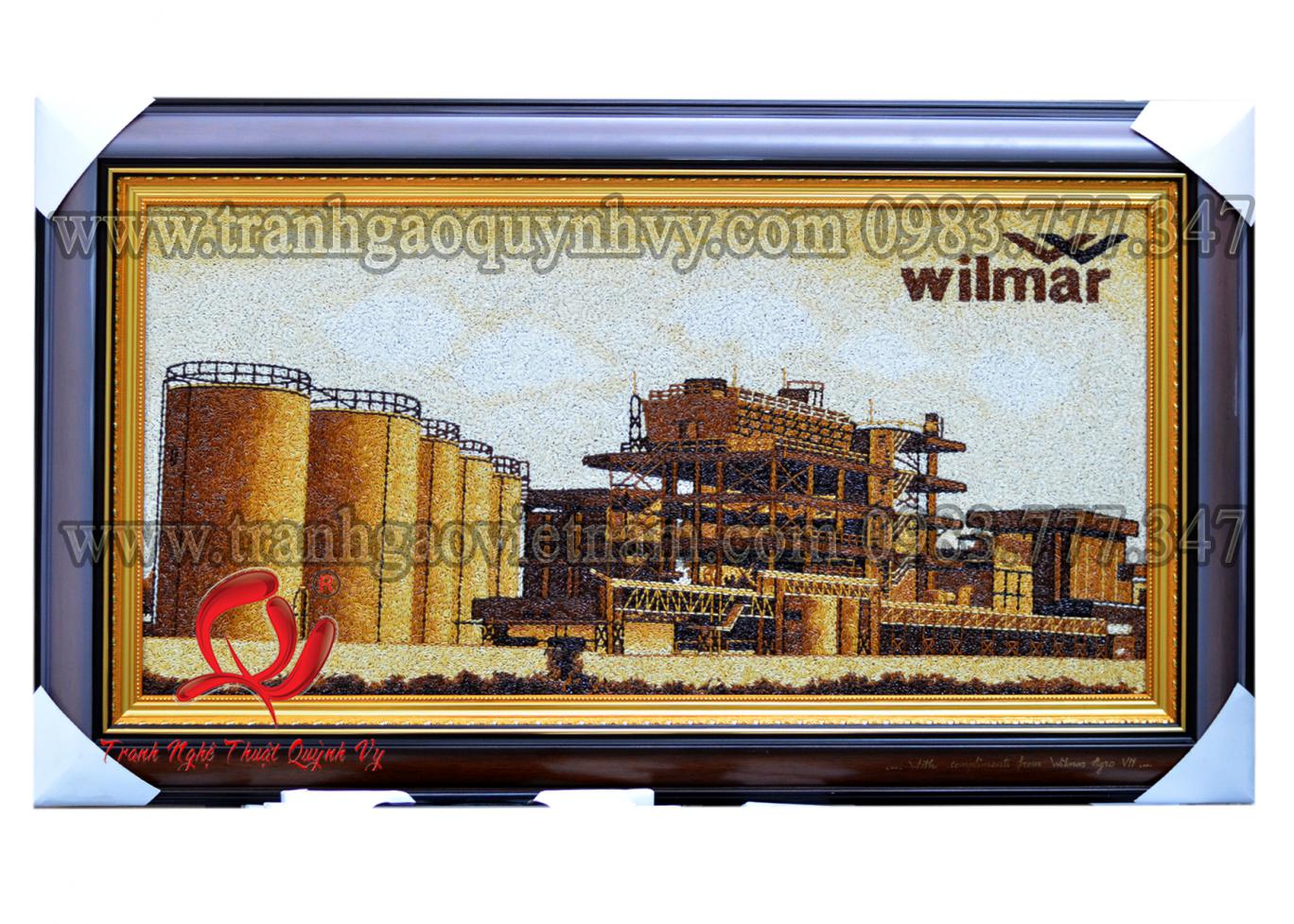 Tranh Gạo Logo Công ty Wilmar
