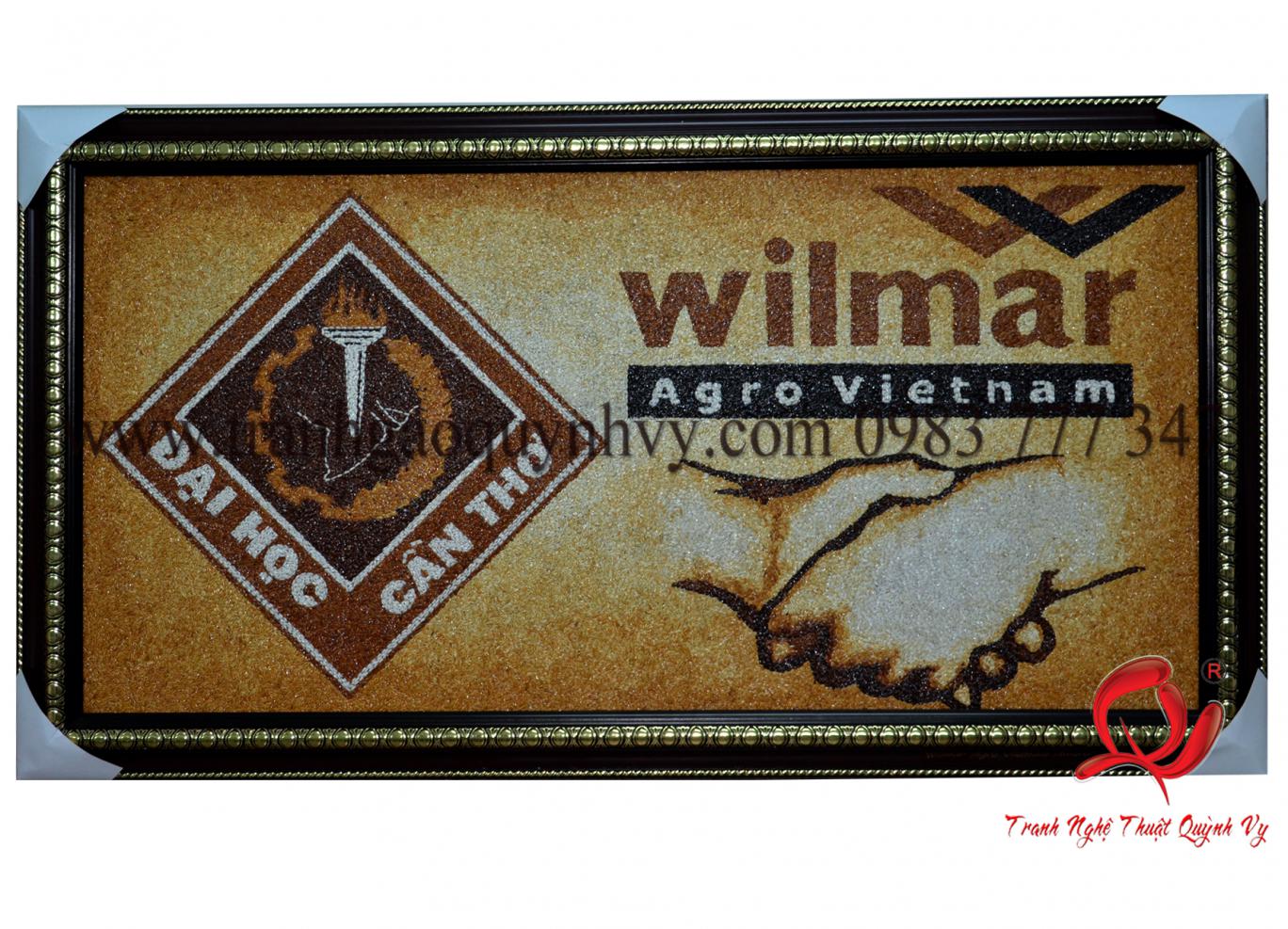 Tranh Gạo Logo Wilmar - ĐH Cần Thơ
