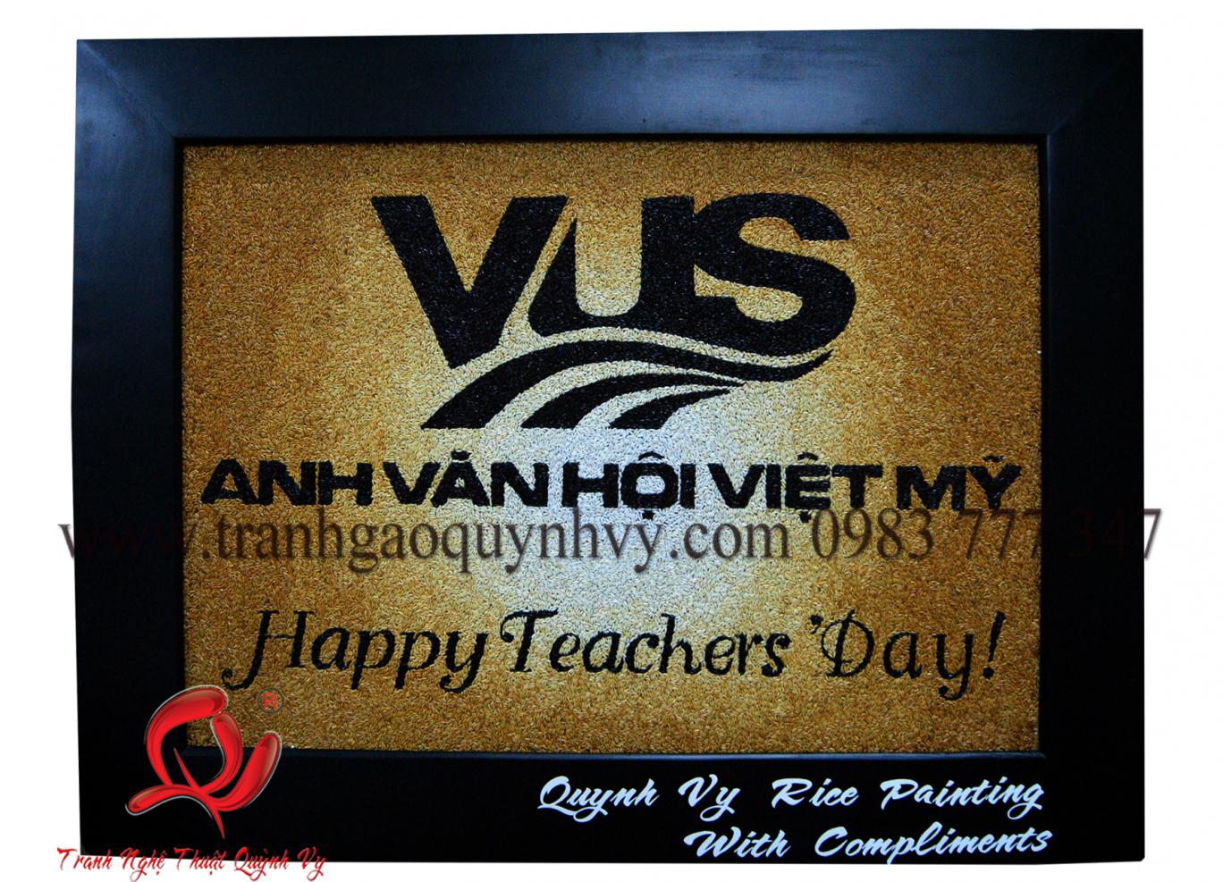 Tranh Gạo Logo VUS
