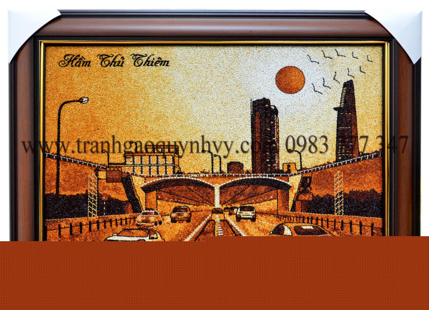 Tranh Gạo Hàng Đặt Hầm Thủ Thiêm 40 x 60
