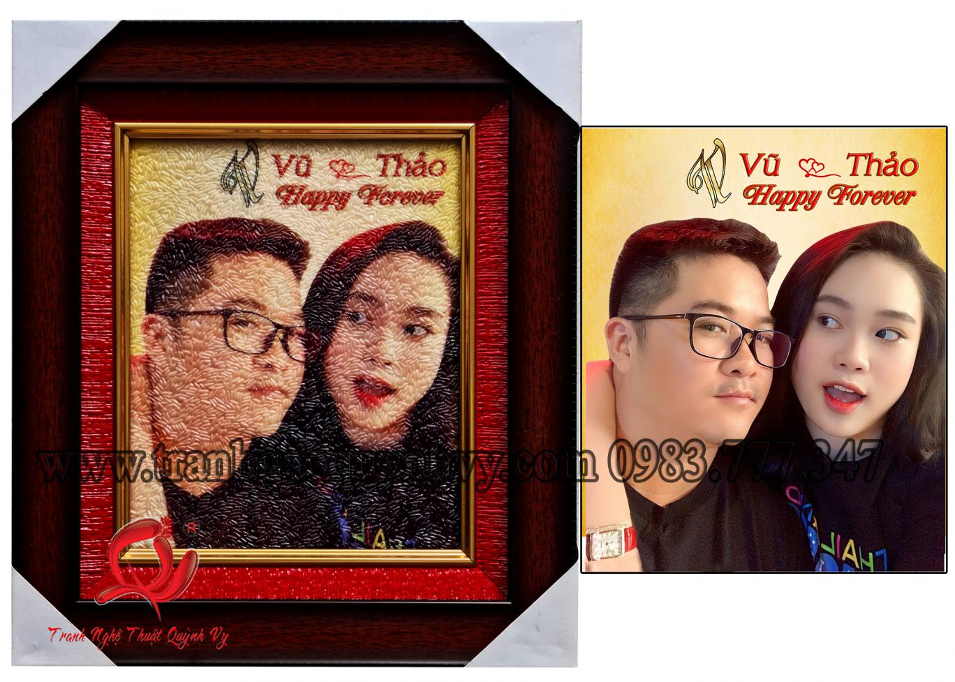 Chân Dung 2 người 18 x 22
