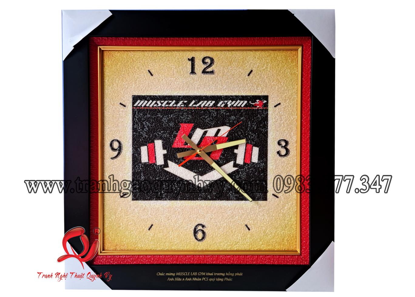 Đồng Hồ Logo Phòng Gym 40 x 40
